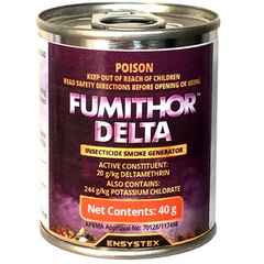 FUMITHOR™ Delta Insecticide Smoke Generator 40g Delamethrin 500m3 40g Generator treats up to 500m3 (6/Carton)